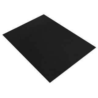 Moosgummi Platte, 20x30x0,2cm, schwarz