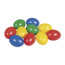 10 Plastik-Eier Ostereier 6 cm ø bunt