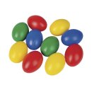 10 Plastik-Eier Ostereier 6 cm ø bunt