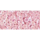 Pailletten, gewölbt, 6mm ø,   4000Stück, irisierend rosa