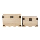 Holz-Truhen-Set, 2 Größen, 37x21x26 cm +...