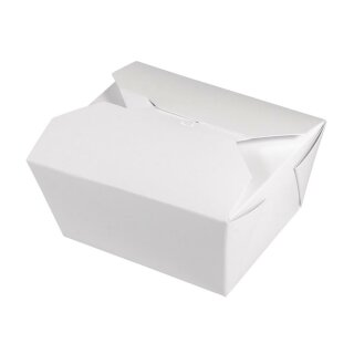 Geschenk-Boxen, 600ml, 12x10,5cm, Lebensmittelecht, Set 4 Stück, weiß