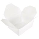 Geschenk-Boxen, 600ml, 12x10,5cm, Lebensmittelecht, Set 4 Stück, weiß