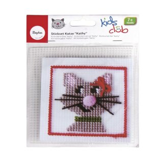 Stickset Katze Kathy, 13,8x13,8cm, SB-Btl 1Set