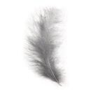 Flauschfeder, 10-15 cm, . 15 Stück, grau