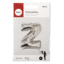 Folienballon Buchstabe Z, 40cm,  1 Stück, silber