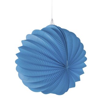 Papier Lampion, 22cm ø,  1 Stück, azurblau