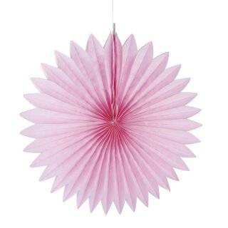 Papier Rosette, 40cm ø, SB-Btl 1Stück, puderrosa