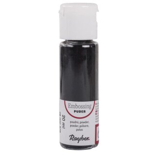 Embossing-Puder, 20 ml Flasche, schwarz, deckend