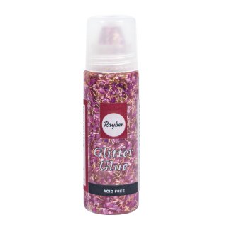 Glitter-Glue Space, Flasche 50ml, pink/gold