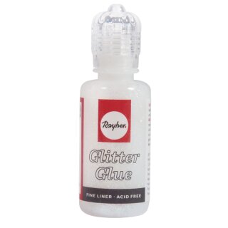 Glitter-Glue irisierend, Flasche 20 ml, mondstein