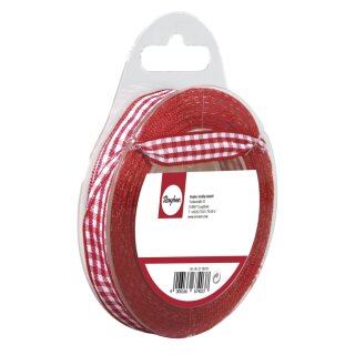 Karoband, 9,5mm, SB-Rolle 10m, rot