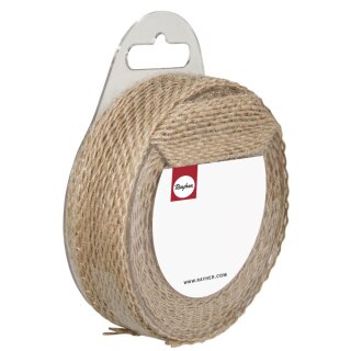 Juteband 2,5cm 4m Rolle natur