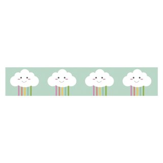 Washi Tape Happy Clouds, 15mm, Rolle 10m