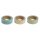 Washi Tape Set Mint/Gold Foil, 15mm, 3 Designs á 10m, Box 30m