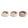 Washi Tape Set Rose/Gold Foil, 15mm, 3 Designs á 10m, Box 30m