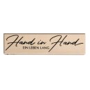 Stempel Hand in Hand ein Leben lang, 3x12cm