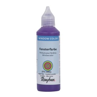 Fensterfarbe easy paint, Flasche 80 ml, rotlila