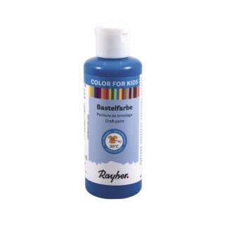 Kinder-Bastelfarbe, Flasche 80ml, royalblau