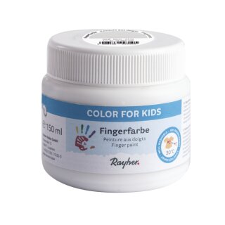 Fingerfarbe, Dose 150ml, weiß