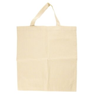 Baumwoll-Tasche, unbedruckt, beige, 42x38cm