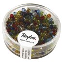 Rocailles, 2,6 mm ø, transparent, Dose 17g, gemischt