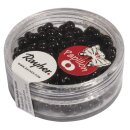 Papillon-Rocailles, 3,2x6,5mm, Dose 18g, schwarz