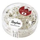 Papillon-Rocailles, 3,2x6,5mm, Dose 18g, bergkristall