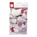 Moosgummi Stanzteile Herzen, 2,8-4,2cm,selbstklebend,...