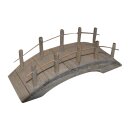 Holz Brücke flach, 10x4x4,5cm,