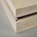 Holz-Box Herz, FSC Mix Credit, 25,3x24x6cm, mit Magnetverschluss, natur