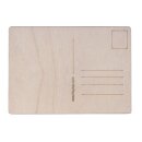 Holz Postkarte, FSC100%, 14,8x10,5x0,3cm,  2Stück, natur