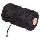 Garn, 2mm ø, ca. 180g, Spule 70m, schwarz