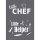 Siebdruck Schablone Little Chef A5 1 Schablone+1 Rakel, SB-Btl