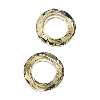 Swarovski Kristall-Schliffring, 14 mm, Dose 1 Stück, golden shadow