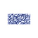 Doppelloch-Rocailles verwachst, 3x5mm, Dose 12g, bayr. blau