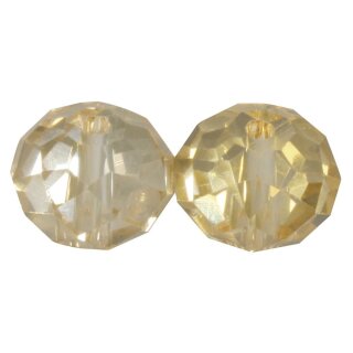 Glas Schliffperle Radl, 12x10mm, golden shadow