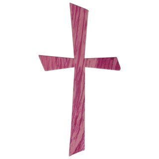 Wachsmotiv Kreuz, 10,5x5,5cm, SB-Btl 1Stück, pink