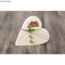 Holz-Minischrift With love 6,3x3,7x0,3cm 4 Stück natur