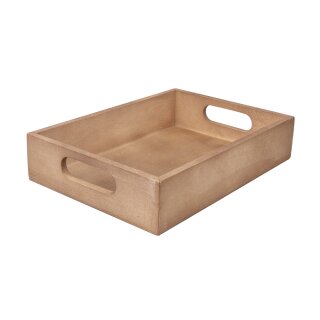 Holz Tablett 24x17x5cm natur