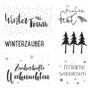 Clear Stamps - Weihnachtsgrüße, 102,5x97mm, 6...