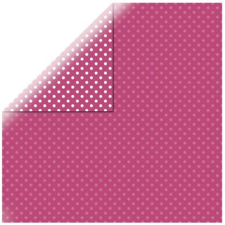 Scrapbookingpapier Dots&Stripes, 30,5x30,5cm, 180g/m2, pink