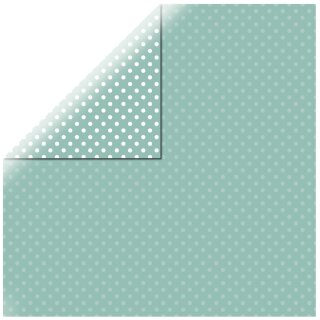 Scrapbookingpapier Dots&Stripes, 30,5x30,5cm, 180g/m2, jade