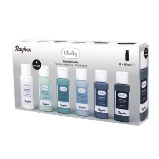 Chalky Set 6 Farben à 60ml blau