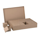 Pappmaché Boxen Set, FSC Recycled 100%, 6x6x6cm...