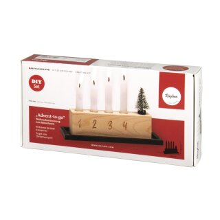 Bastelpackung Adventskranz to go 18,2x6,3x15,5cm 1 Set