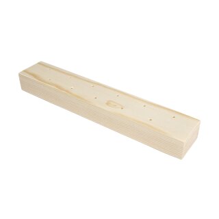 Holz Steckleiste m. 11 Löchern, FSC 100%, 22,5x4x2,4cm, für Trockenblumen