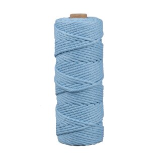 Makramee Garn, 3mm ø, ca. 210g, Rolle 70m, himmelblau