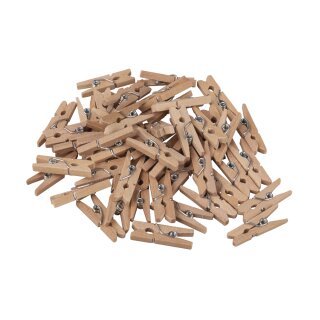 Mini Holzwäscheklammern, FSC 100%, 2,5cm, SB-Btl. 48Stück, natur