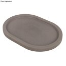 PET Gießform Dekoplatte Oval, 24,5x18x2cm, Rand 1,3cm breit